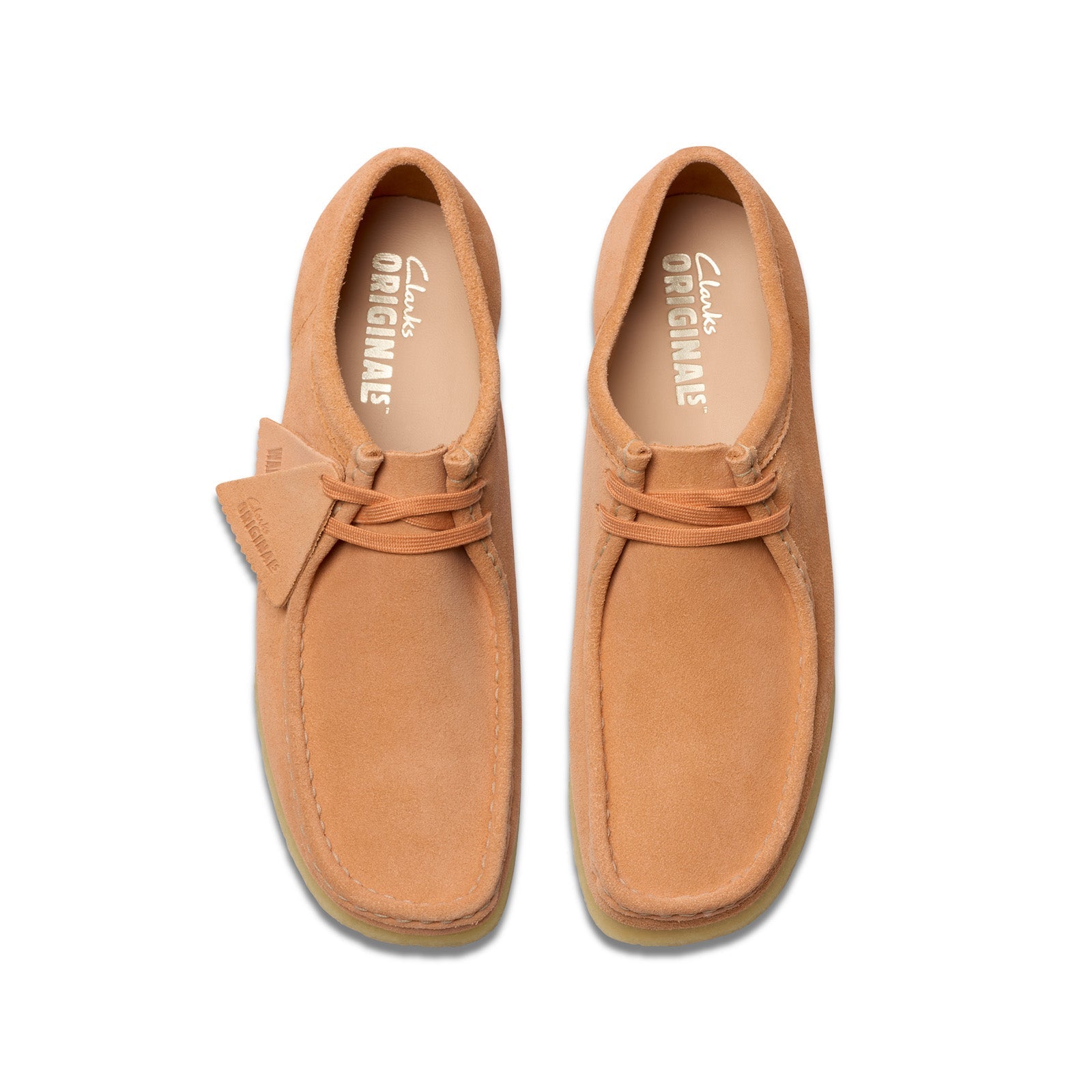 Clarks Wallabee 26181402 Mens Orange Oxfords & Lace Ups Casual