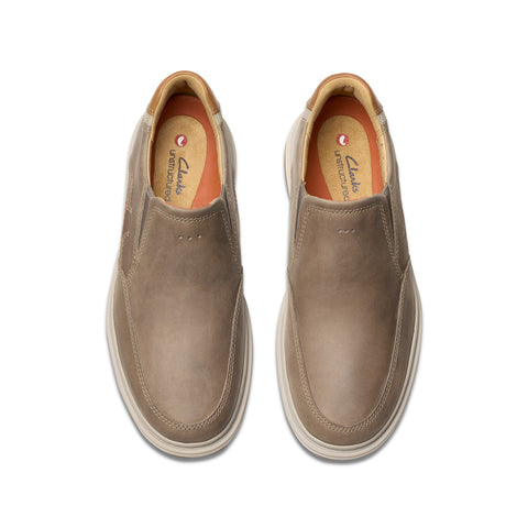 Clarks Un Briley Step 26182173 Mens Gray Loafers & Slip Ons Casual Shoes