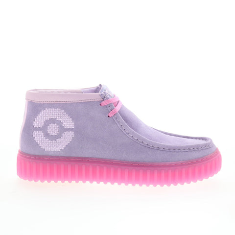 Clarks Torhill Explore x Pokemon Mewtwo Mens Gray Suede Chukkas Boots