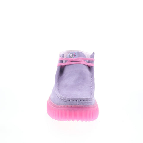 Clarks Torhill Explore x Pokemon Mewtwo Mens Gray Suede Chukkas Boots