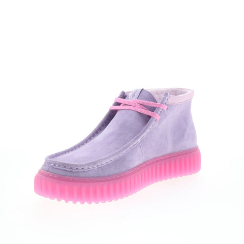 Clarks Torhill Explore x Pokemon Mewtwo Mens Gray Suede Chukkas Boots