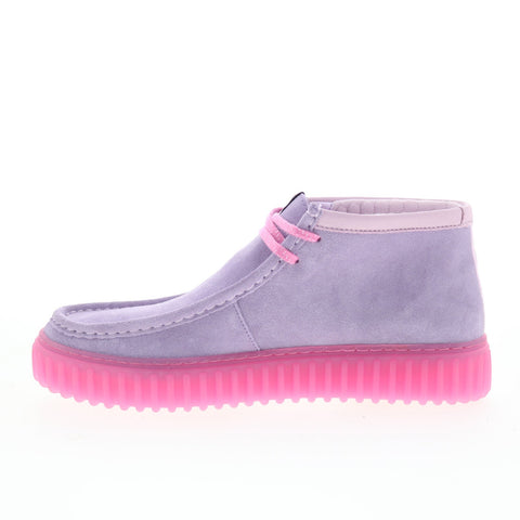Clarks Torhill Explore x Pokemon Mewtwo Mens Gray Suede Chukkas Boots