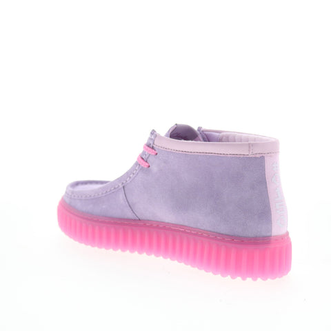 Clarks Torhill Explore x Pokemon Mewtwo Mens Gray Suede Chukkas Boots