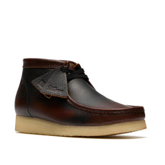 Clarks Wallabee Boot 26182763 Mens Brown Leather Lace Up Chukkas