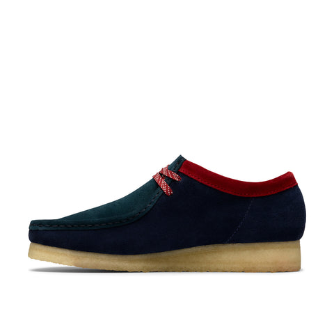 Clarks Wallabee 26182766 Mens Blue Suede Oxfords & Lace Ups Casual Shoes