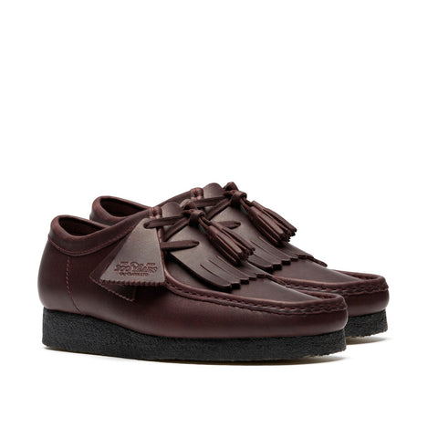 Clarks Wallabee 26182787 Mens Burgundy Oxfords & Lace Ups Casual Shoes