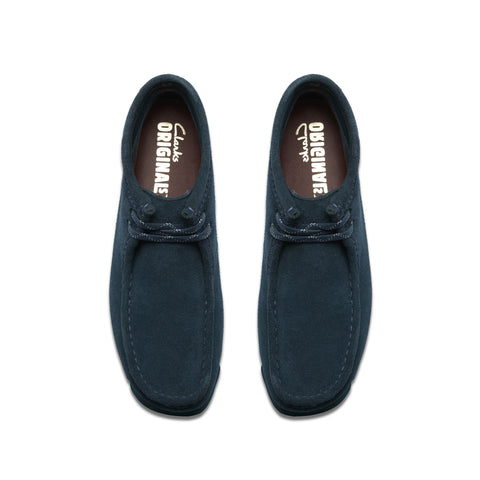 Clarks Wallabee Boot GTX Gore-Tex 26183070 Womens Blue Suede Chukkas Boots