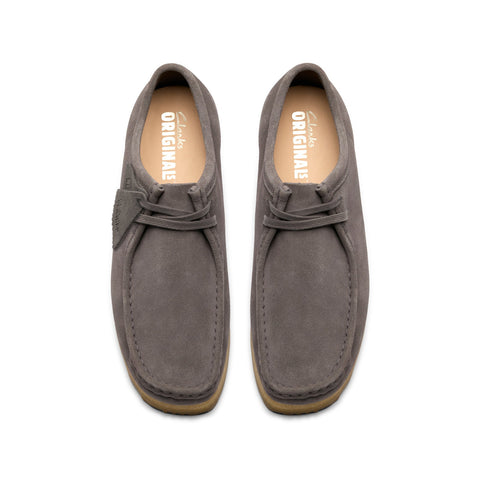 Clarks Wallabee RB 26183095 Mens Gray Oxfords & Lace Ups Casual Shoes