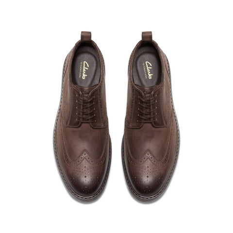 Clarks Aldwin Limit Mens Brown Oxfords & Lace Ups Wingtip & Brogue Shoes