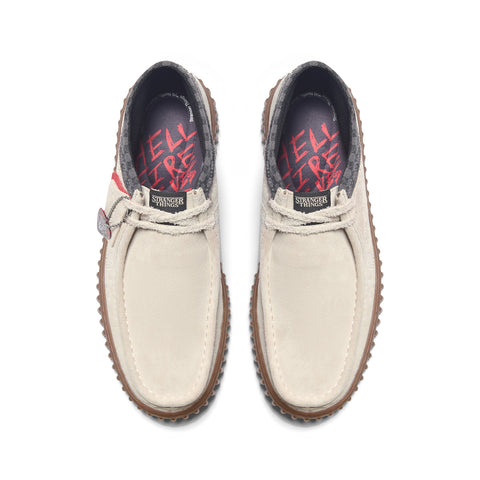 Clarks Torhill HI Stranger Things Mens Beige Suede Lace Up Chukkas Boots