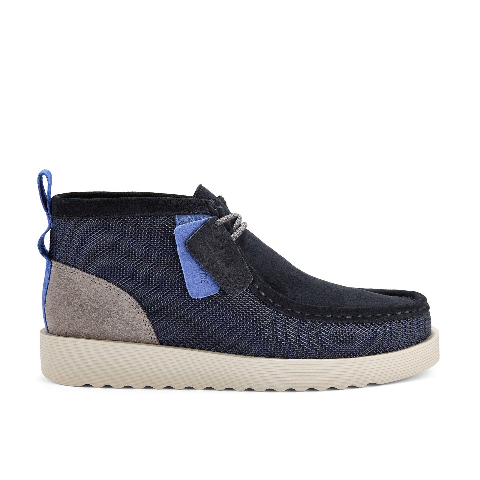 Clarks Wallabee FTR 2 Boot 26183459 Mens Blue Suede Lace Up