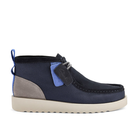 Clarks Wallabee FTR 2 Boot 26183459 Mens Blue Suede Lace Up Chukkas Boots