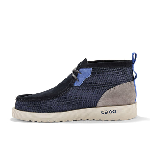 Clarks Wallabee FTR 2 Boot 26183459 Mens Blue Suede Lace Up Chukkas Boots