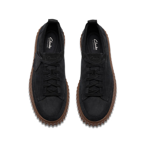 Clarks Torhill Lace 26183470 Mens Black Nubuck Lifestyle Sneakers Shoes