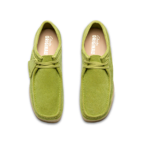 Clarks Wallabee 26183757 Mens Green Suede Oxfords & Lace Ups Casual Shoes