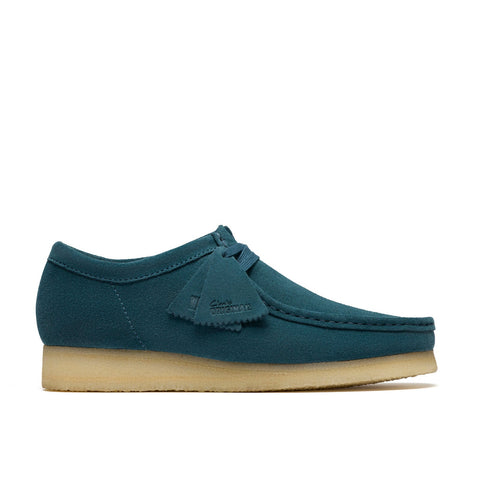 Clarks Wallabee Mid 26183758 Mens Blue Oxfords & Lace Ups Casual Shoes
