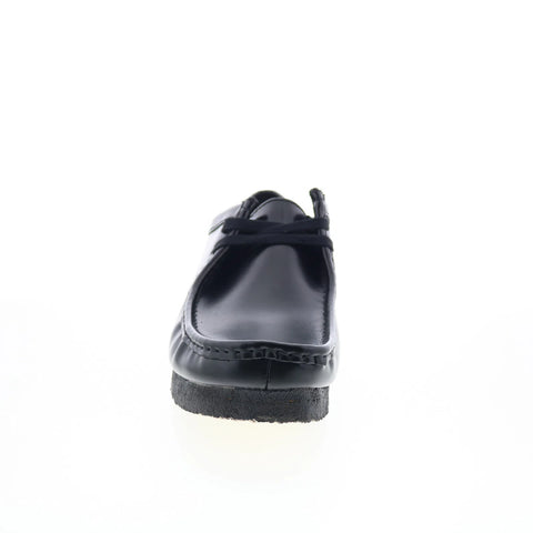 Clarks Wallabee 26183780 Mens Black Leather Oxfords & Lace Ups
