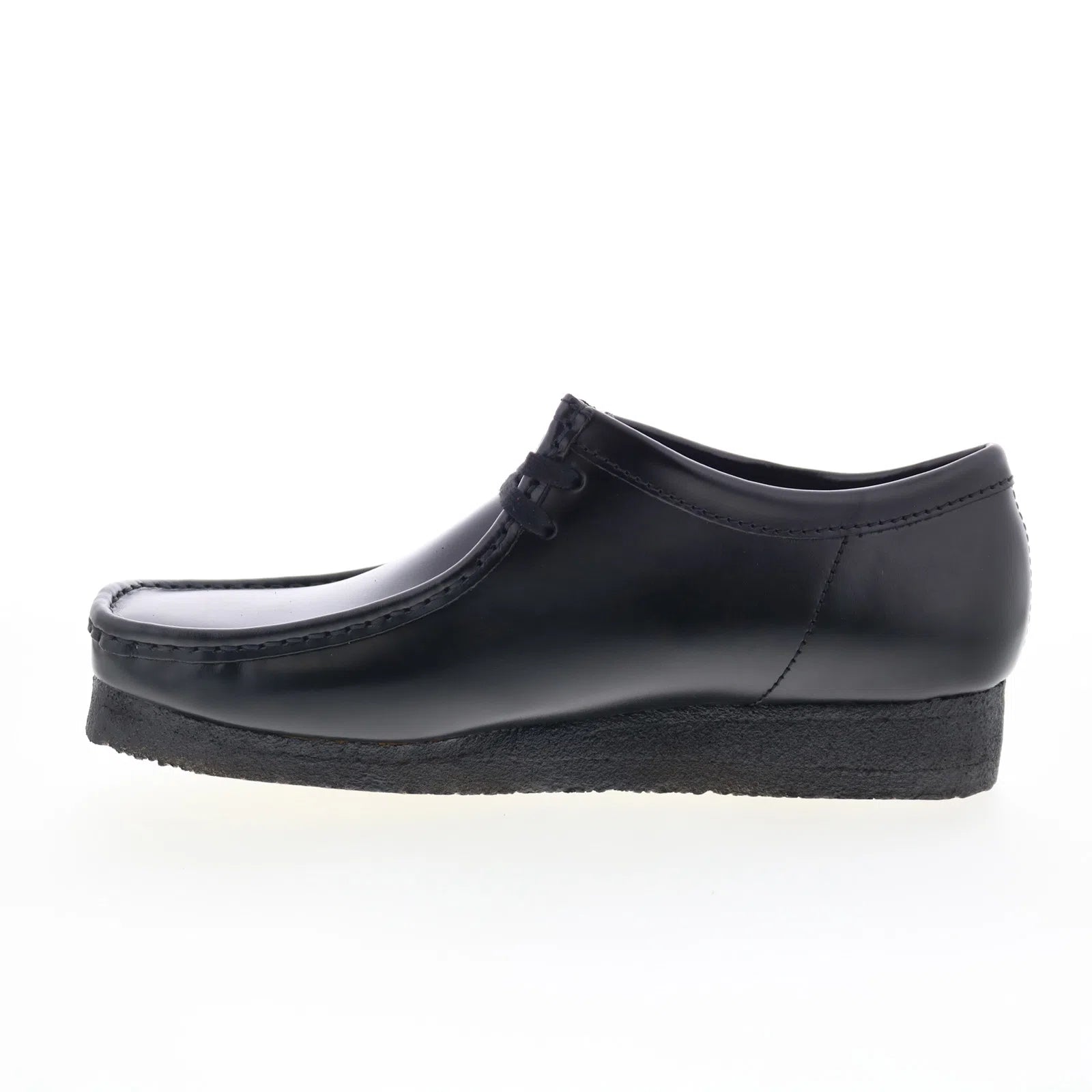 Clarks Wallabee 26183780 Mens Black Leather Oxfords & Lace Ups
