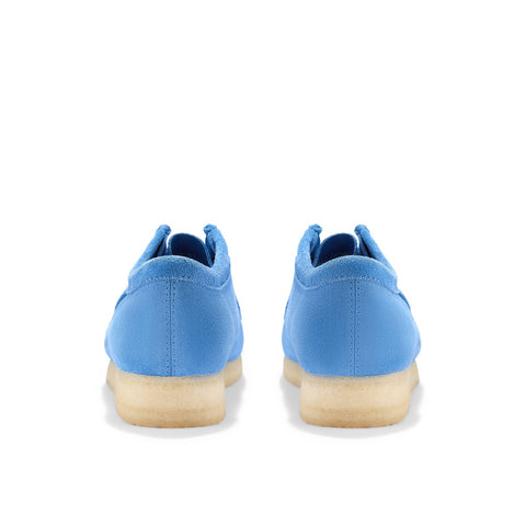Clarks Wallabee 26183800 Mens Blue Suede Oxfords & Lace Ups Casual Shoes