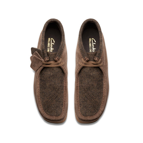 Clarks Wallabee EVO Boot 26183993 Mens Brown Suede Lace Up Chukkas Boots