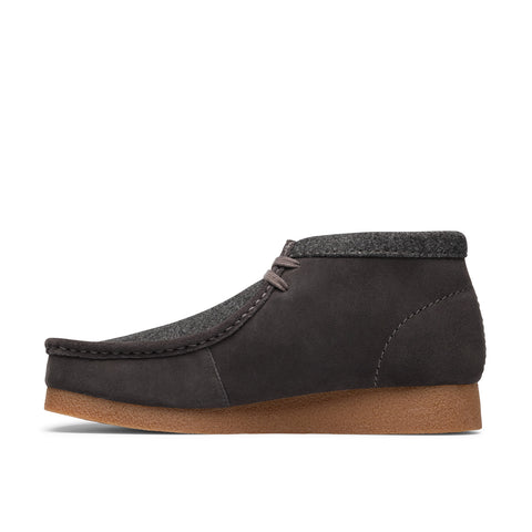 Clarks Wallabee EVO Boot 26183994 Mens Gray Suede Lace Up Chukkas Boots