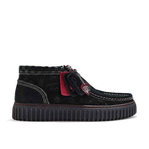 Clarks Torhill HI Stranger Things 26184650 Mens Black Suede Chukkas Boots