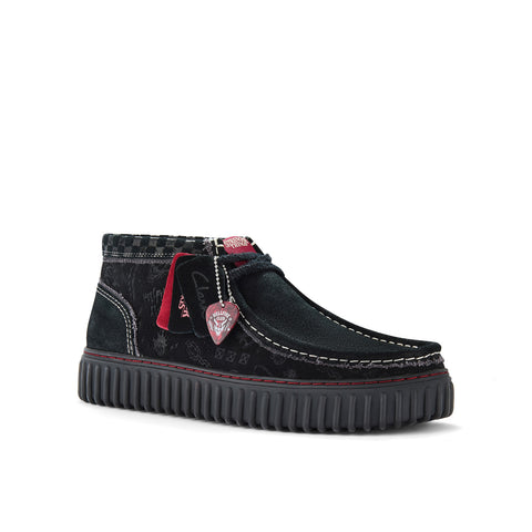 Clarks Torhill HI Stranger Things 26184650 Mens Black Suede Chukkas Boots