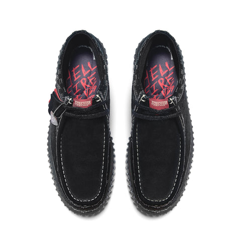 Clarks Torhill HI Stranger Things 26184650 Mens Black Suede Chukkas Boots