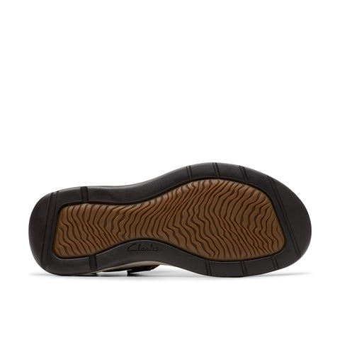 Clarks Saltway Edge 26184778 Mens Brown Wide Strap Sport Sandals Shoes