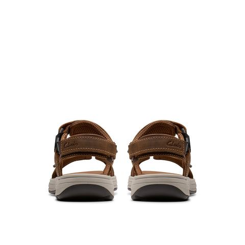 Clarks Saltway Edge 26184778 Mens Brown Wide Strap Sport Sandals Shoes