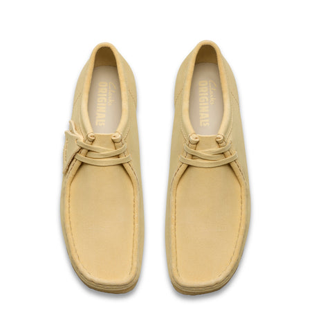 Clarks Wallabee 26185559 Mens Beige Suede Oxfords & Lace Ups Casual Shoes