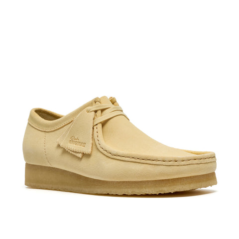 Clarks Wallabee 26185559 Mens Beige Suede Oxfords & Lace Ups Casual Shoes