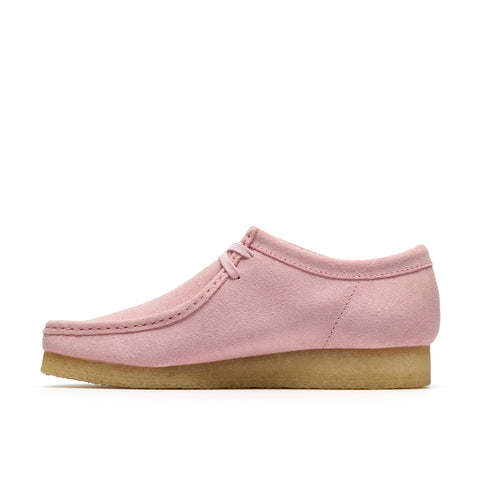 Clarks Wallabee 26185560 Mens Pink Suede Oxfords & Lace Ups Casual Shoes