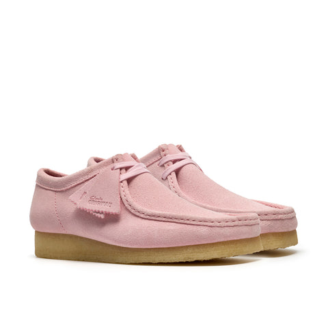 Clarks Wallabee 26185560 Mens Pink Suede Oxfords & Lace Ups Casual Shoes