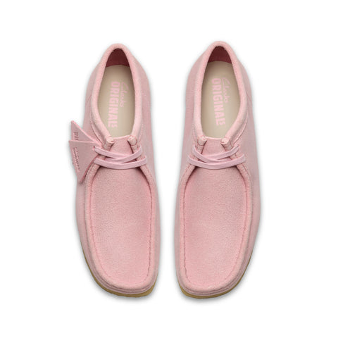 Clarks Wallabee 26185560 Mens Pink Suede Oxfords & Lace Ups Casual Shoes