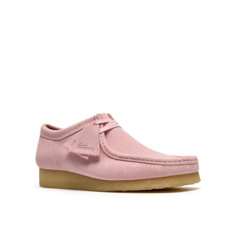Clarks Wallabee 26185560 Mens Pink Suede Oxfords & Lace Ups Casual Shoes