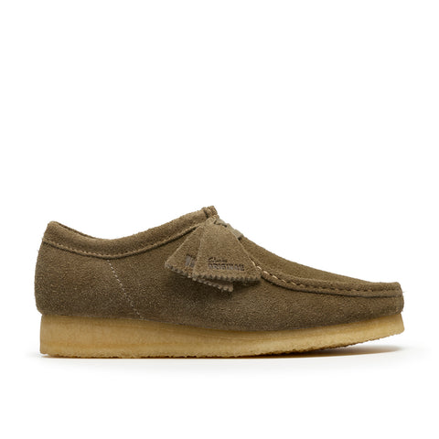 Clarks Wallabee 26185564 Mens Gray Suede Oxfords & Lace Ups Casual Shoes