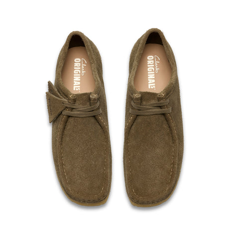Clarks Wallabee 26185564 Mens Gray Suede Oxfords & Lace Ups Casual Shoes