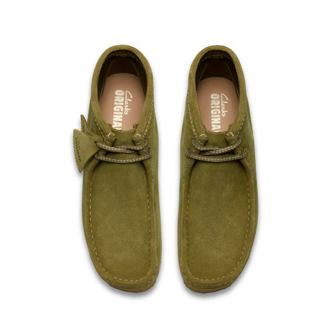 Clarks Wallabee Boot 26185642 Mens Green Suede Lace Up Chukkas Boots