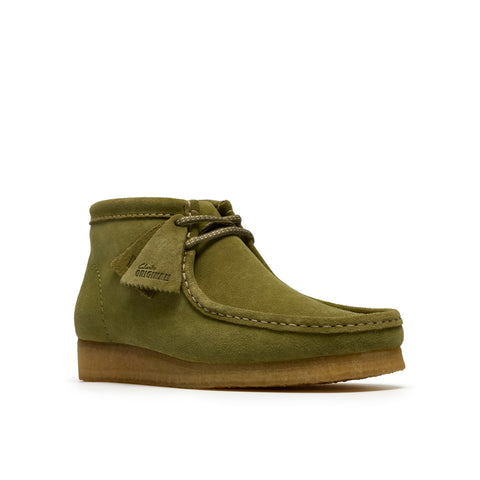 Clarks Wallabee Boot 26185642 Mens Green Suede Lace Up Chukkas Boots
