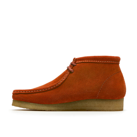 Clarks Wallabee Boot 26185643 Mens Orange Suede Lace Up Chukkas Boots