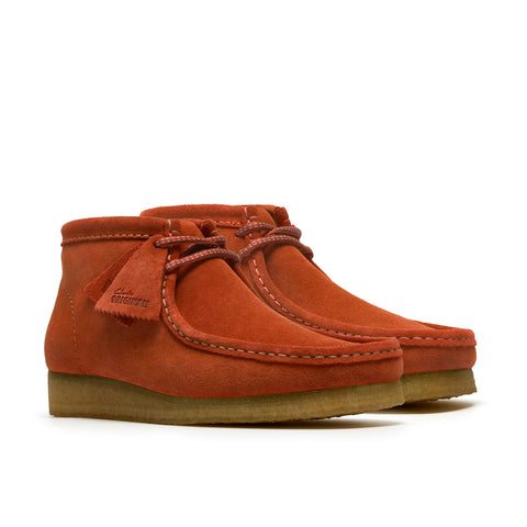 Clarks Wallabee Boot 26185643 Mens Orange Suede Lace Up Chukkas Boots