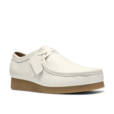Clarks Wallabee EVO 26186174 Mens White Oxfords & Lace Ups Casual Shoes