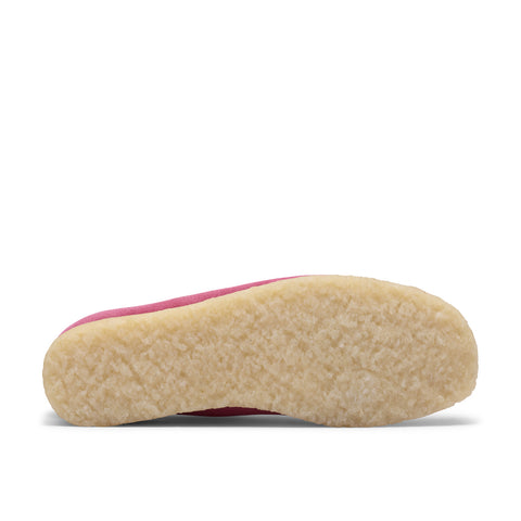 Clarks Wallabee 26186511 Womens Pink Suede Lace Up Oxford Flats Shoes