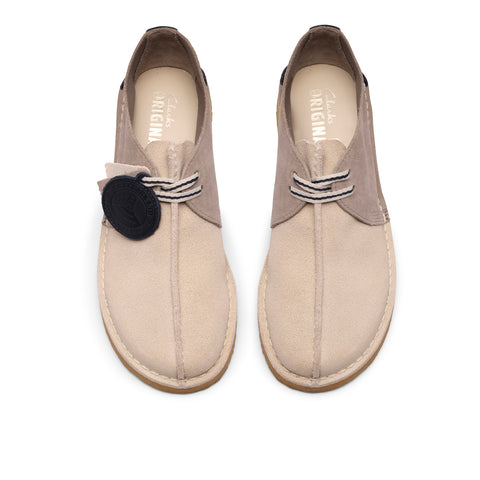Clarks Desert Trek 26186740 Mens Gray Suede Oxfords & Lace Ups Casual Shoes
