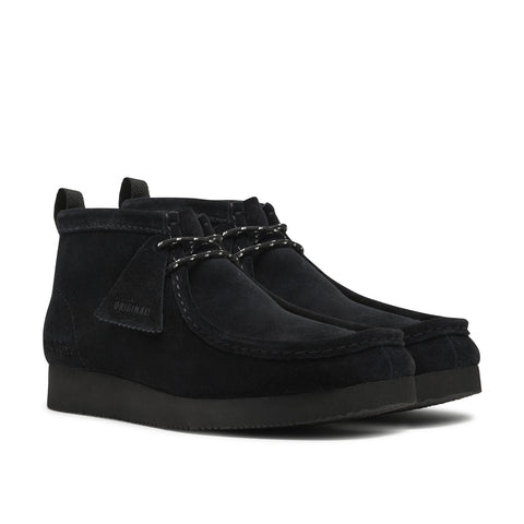 Clarks Wallabee Boot Lite 26328722 Mens Black Suede Lace Up Chukkas Boots