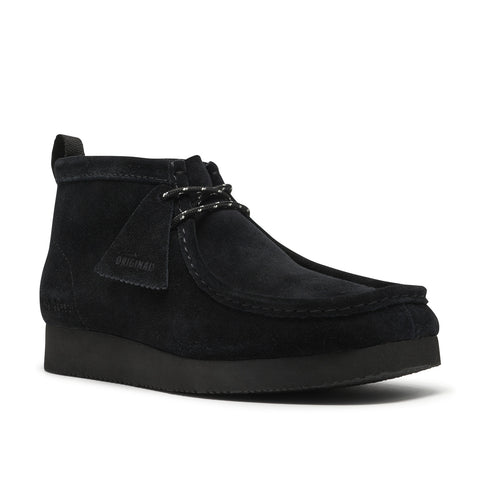 Clarks Wallabee Boot Lite 26328722 Mens Black Suede Lace Up Chukkas Boots