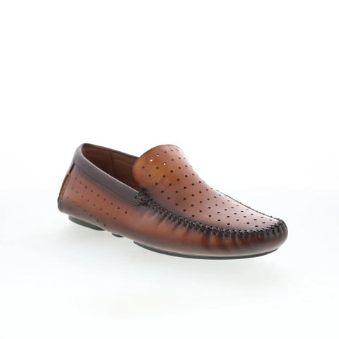 Mezlan 26797 Mens Brown Leather Slip On Loafers & Slip Ons Casual Shoes