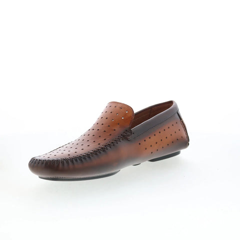 Mezlan 26797 Mens Brown Leather Slip On Loafers & Slip Ons Casual Shoes
