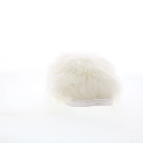 Bearpaw Lucinda 2688W-010 Womens White Synthetic Slip On Slides Sandals Shoes